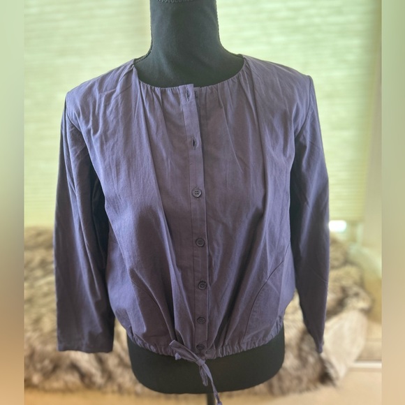 NWT Love Benito 100% Cotton Navy Top - Picture 1 of 6